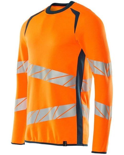 Mascotte Rundhalspullover in Orange für Herren