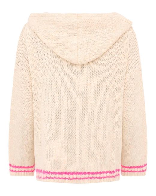Zwillingsherz Pink Kapuzenpullover "Herz" mit figurumspielendem, lässigem Schnitt, One Size