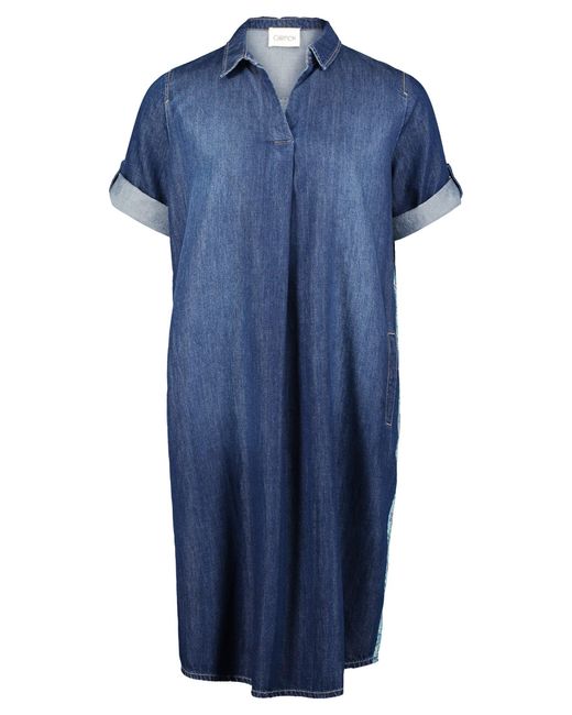Cartoon Blue Jeanskleid mit Patches