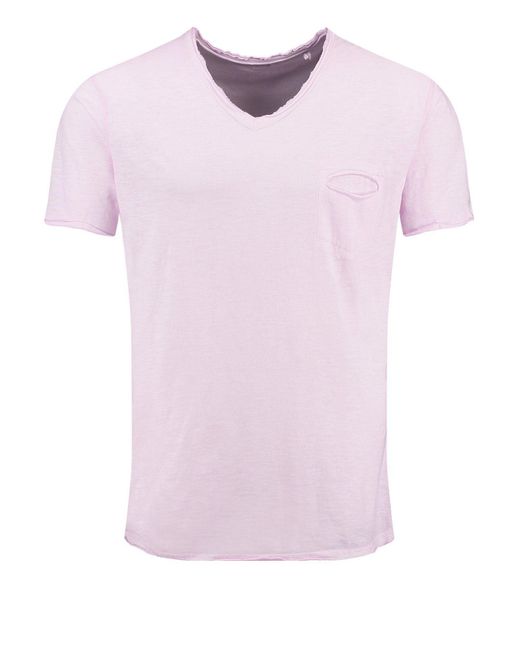Key Largo T-Shirt MT SODA NEW v-neck in Pink für Herren