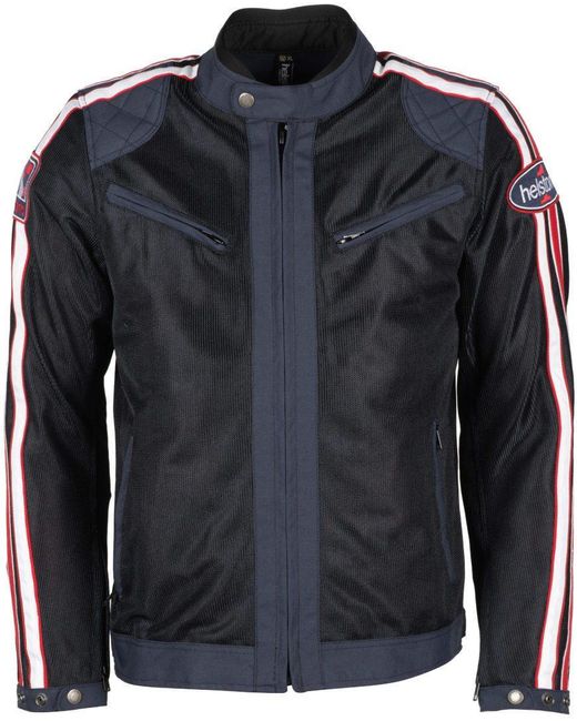 Helstons Motorradjacke Pace Air Motorrad Textiljacke in Black für Herren