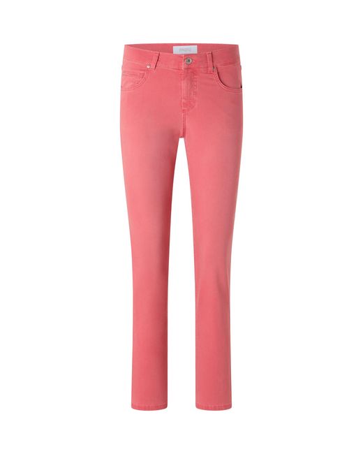 ANGELS Red Straight-Jeans CICI in Slim Fit-Passform