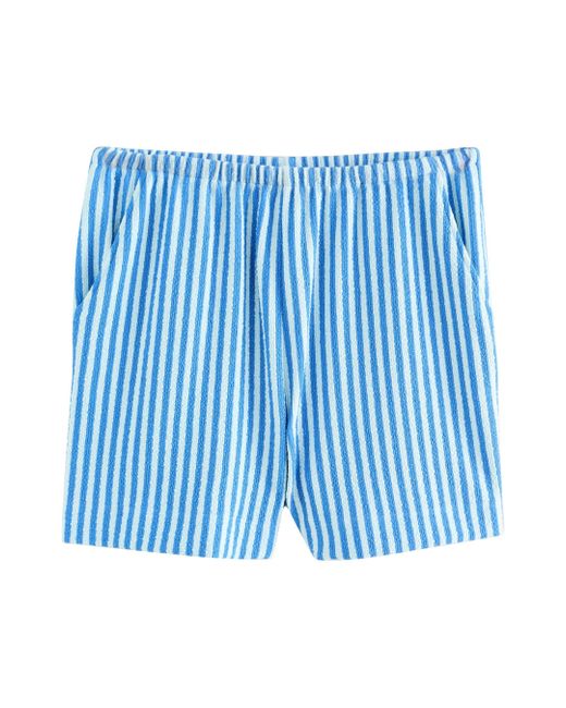 Next Blue Strandshorts Shorts mit strukturierten Streifen (1-tlg)