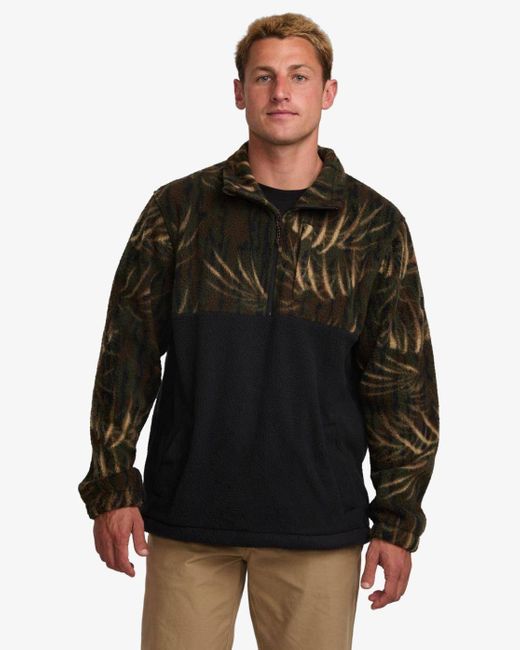 Billabong Fleecepullover Boundary in Black für Herren