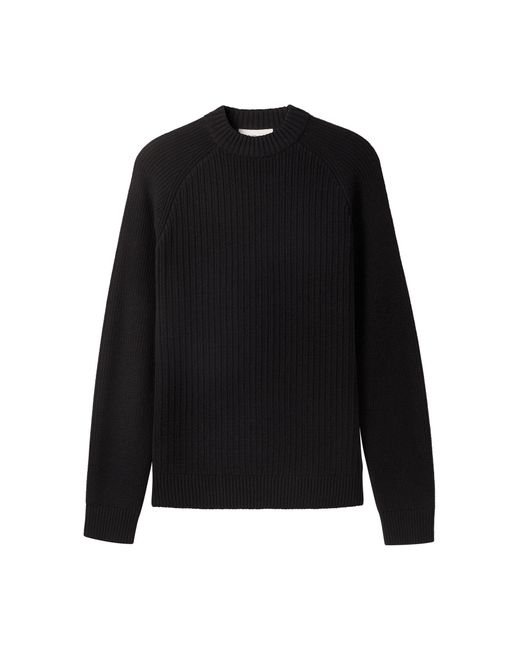 Tom Tailor Strickpullover mit Struktur in Black für Herren