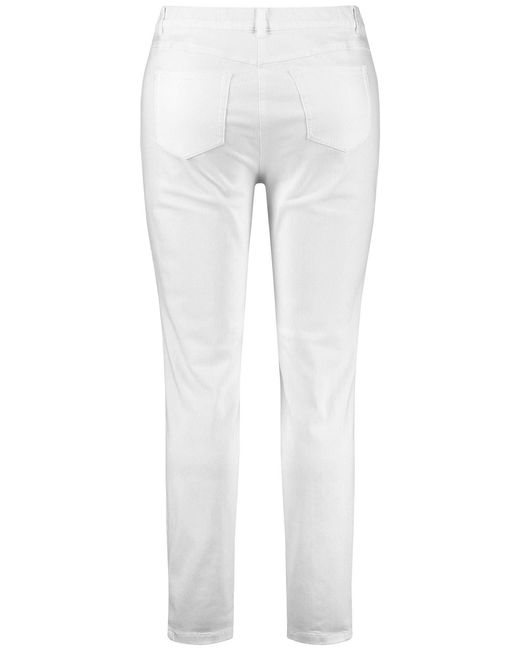 Samoon White 5-Pocket-Jeans