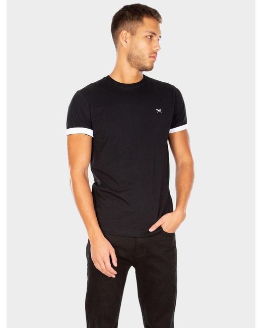 Iriedaily T-- - Basic Shirt- Turn up Tee in Black für Herren
