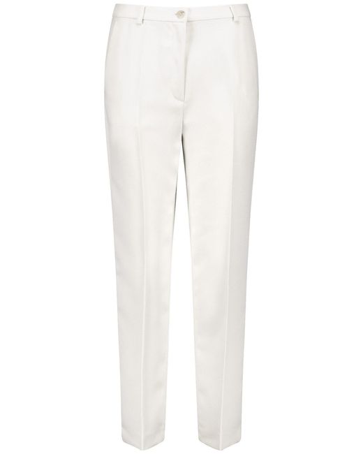 Gerry Weber White Stoffhose Elegante Hose mit Bügelfalten