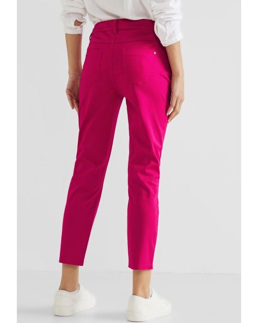 Street One Stoffhose 4-Pocket Style in Lyst | DE Pink