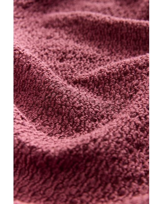 Next Red Palazzohose Strukturierte Hose mit weitem Bein, Kurzgröße (1-tlg)