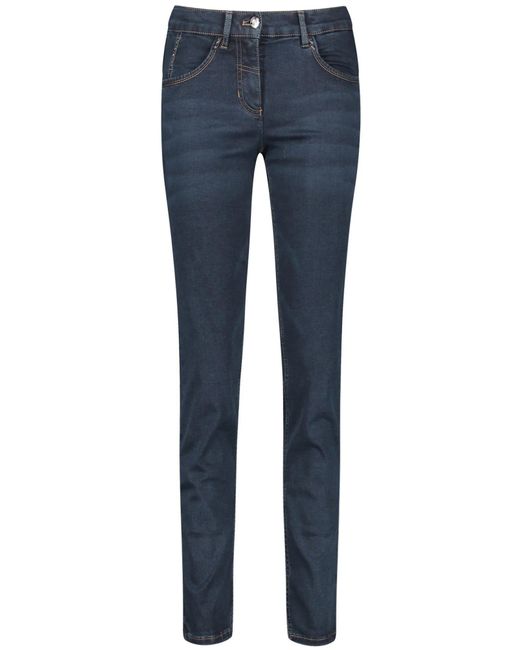 Gerry Weber Blue 5-Pocket-Jeans 122195-66888 Röhrenjeans