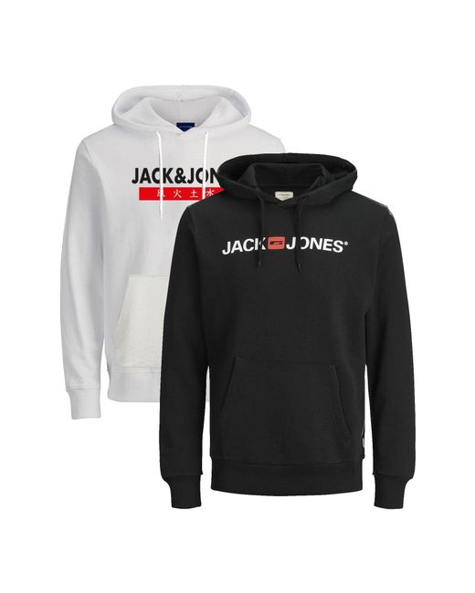 Jack & Jones INFINITY Hoodie Multipack in Black für Herren