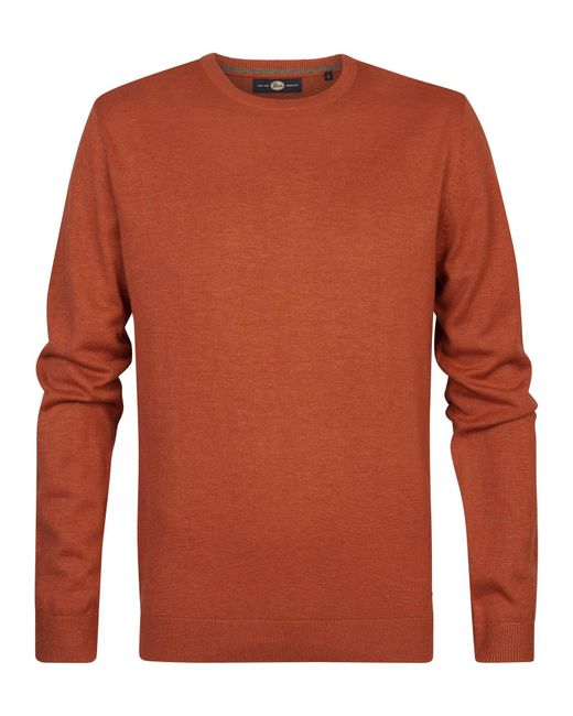 Petrol Industries Strickpullover Feinstrickpullover Nenana in Orange für Herren