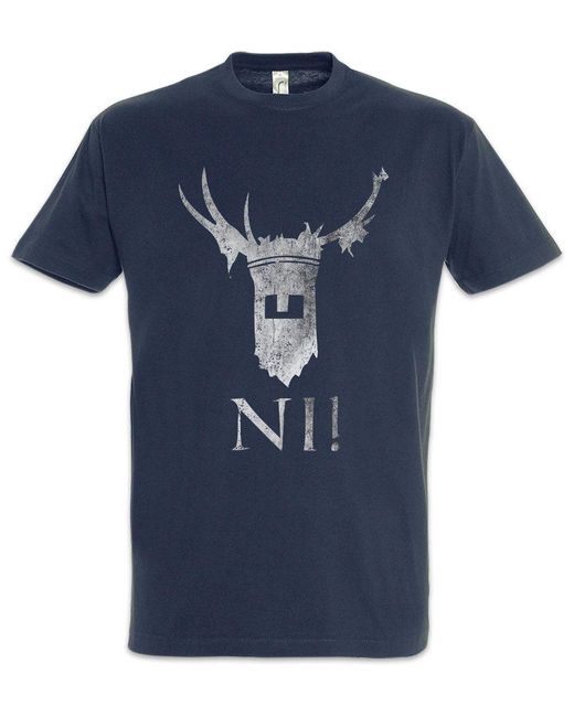 Urban Backwoods Print- Knights Of Ni T-Shirt Monty Fun Python Comedy ß in Blue für Herren