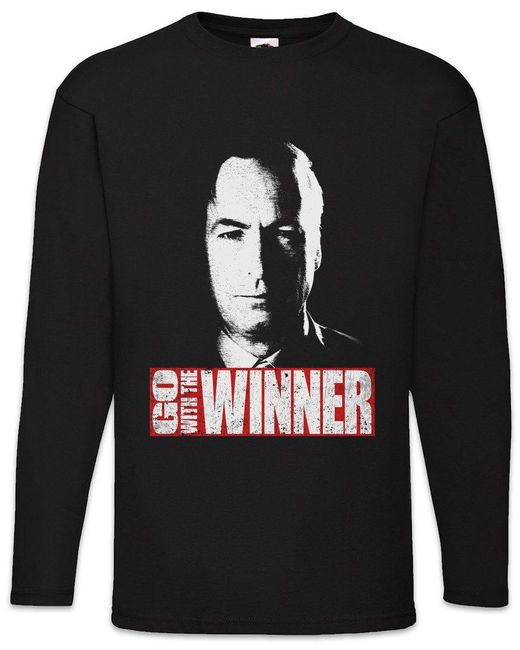 Urban Backwoods Langarmshirt Go With The Winner Saul Langarm T-Shirt Better Breaking Call Walter in Black für Herren