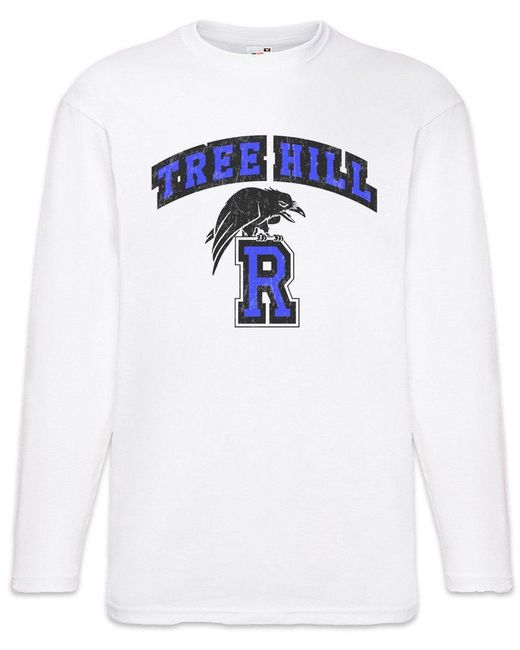 Urban Backwoods Langarmshirt R Team Langarm T-Shirt Ravens High School One Tree Hill Schule Sign in Blue für Herren