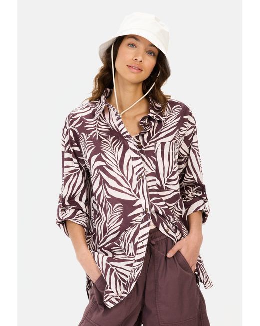 Camel Active Red Hemdbluse aus Baumwolle Allover Print
