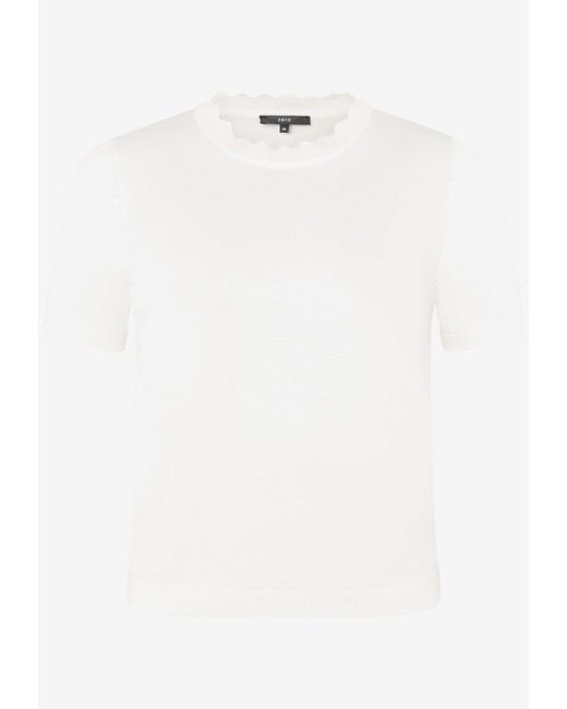 Zero White Strickpullover