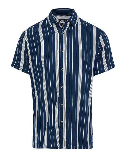 Threadbare Kurzarmhemd THBDavinci (1-tlg) im tollen Streifen-Design in Blue für Herren