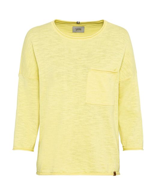 Camel Active Yellow Leichter Strickpullover im Oversized Fit