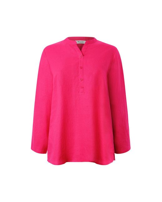 maerz muenchen Pink Klassische Bluse TUNIKA /1 ARM