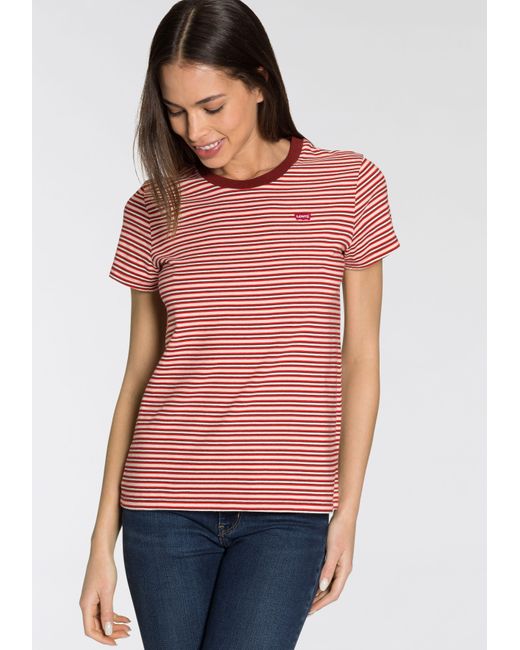 Levi's ® T-shirt Perfect in het Rood | Lyst