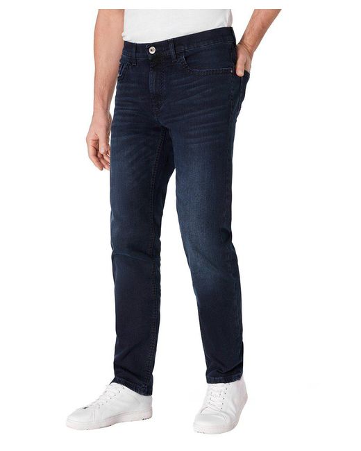 Pioneer Pioneer Authentic Straight-Jeans Rando Dicke Nähte in Blue für Herren