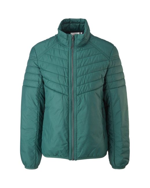 S.oliver Jacke Unifarbene Steppjacke mit Stehkragen und in Green für Herren