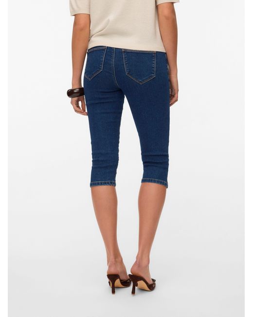 Vero Moda Blue Caprijeans VMELLY MR KNICKERS DNM MIX NOOS