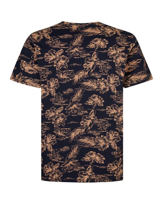 Petrol Industries T-Shirt Plus Size Tiki in Black für Herren