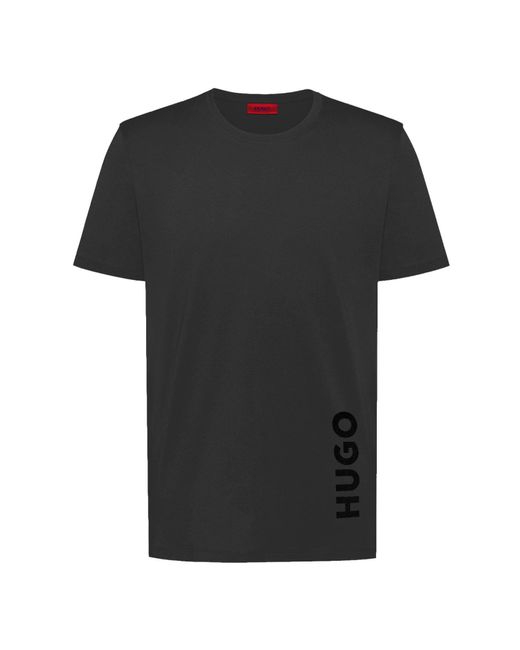 HUGO T-Shirt RN Relaxed mit UV-Schutz in Black für Herren