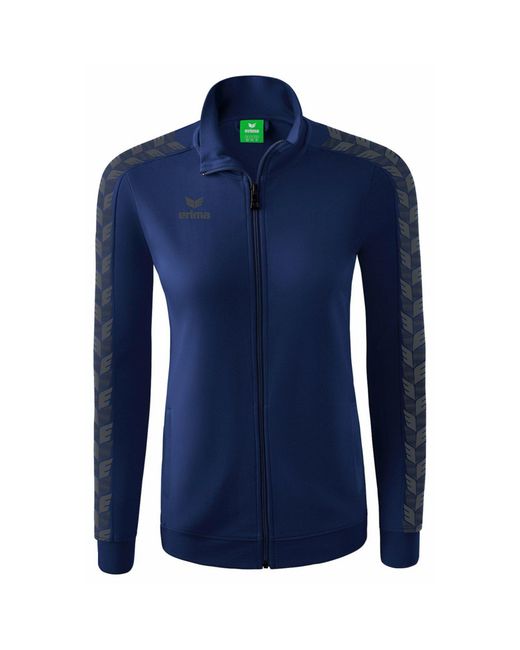 Erima Blue Sweatjacke Essential Team Tracktop Jacke