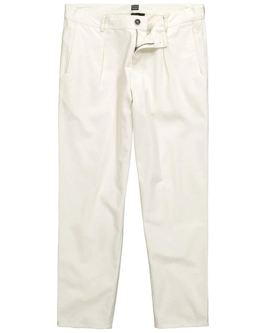 STHUGE Chinohose Bundfaltenhose Tapered Loose Fit bis 72 in Natural für Herren