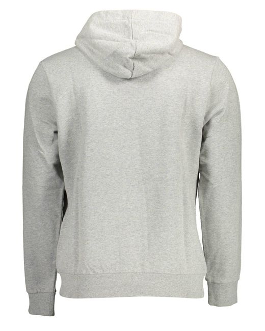 Napapijri Graues Langarm-Sweatshirt mit Kapuze und in Gray für Herren