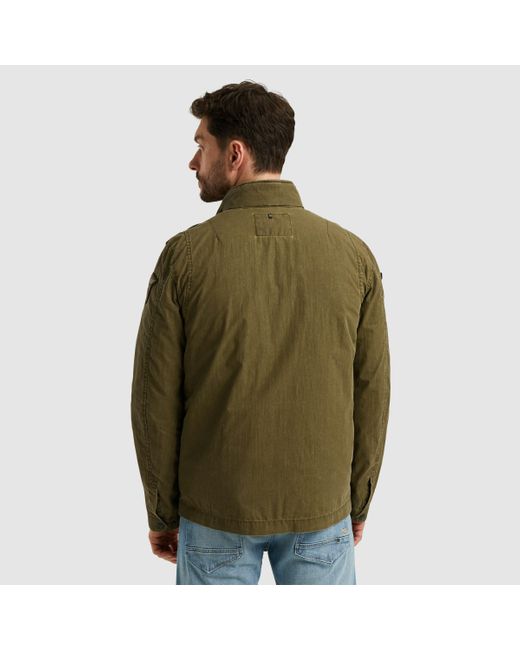 PME LEGEND Canvasjacke mit aufgesetzten 2- Wegetaschen in Green für Herren