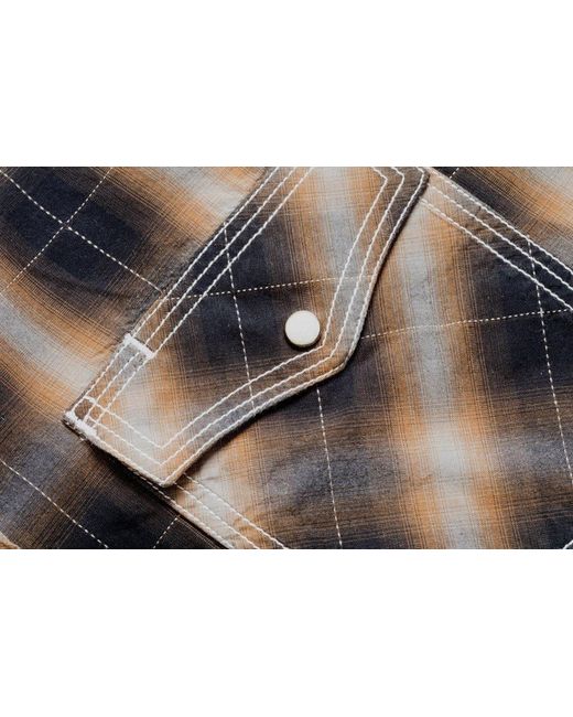 Stars & Stripes Langarmhemd Westernhemd Tanner in Brown für Herren