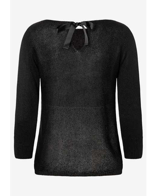 MORE&MORE Black &MORE Strickpullover Dolman Pullover, 3/4
