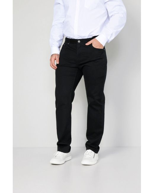 Boston Park 5-Pocket-Jeans Hose Straight Fit Multipocket in White für Herren