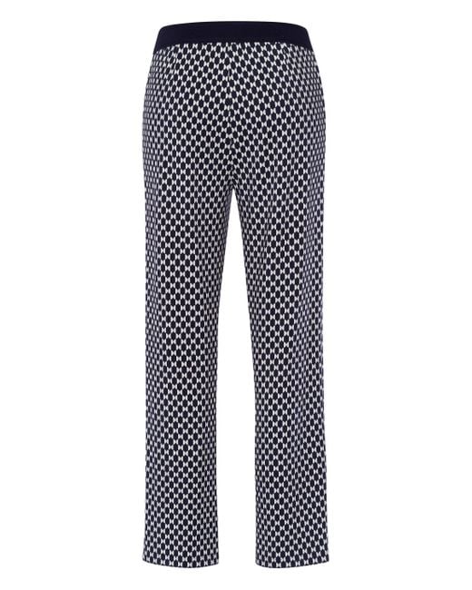 FRANK WALDER Blue Stoffhose