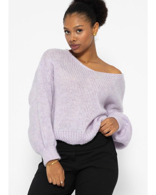 SassyClassy White Strickpullover Oversize Pullover