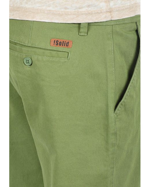 Solid Chinoshorts SDLamego kurze Hose mit knöpfbaren Gesäßtaschen in Green für Herren