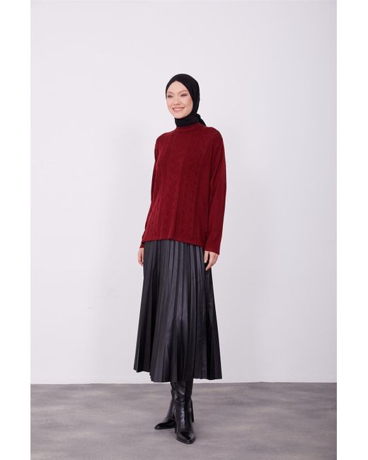Armine Red Langarmbluse Armine Pullover – Moderne und elegante Hijab-Mode