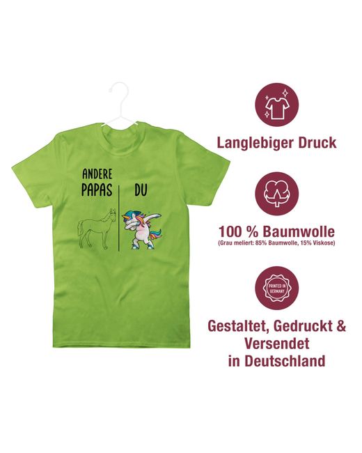 Shirtracer T-Shirt Andere Papas in Green für Herren