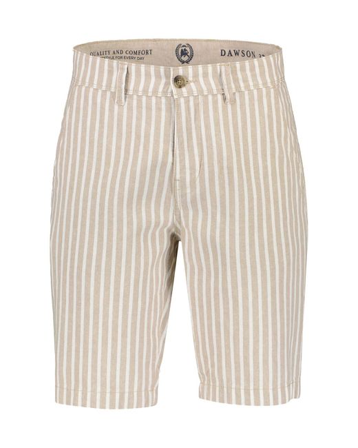 Lerros Bermudas Chino Bermuda mit sommerlichen Streifen in Natural für Herren