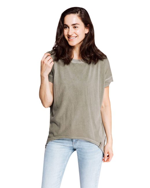 Zhrill Green Longshirt T-Shirt RAHEL Grün (0-tlg)