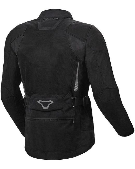 Macna Motorradjacke Aerocon Motorrad Textiljacke (mit Handschuhen) protektoren in Black für Herren
