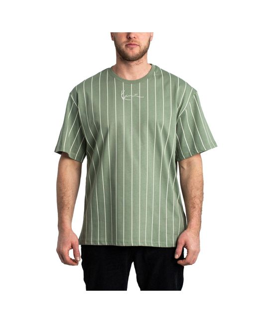 Karlkani T-Shirt Small Signature Essential Tee in Green für Herren