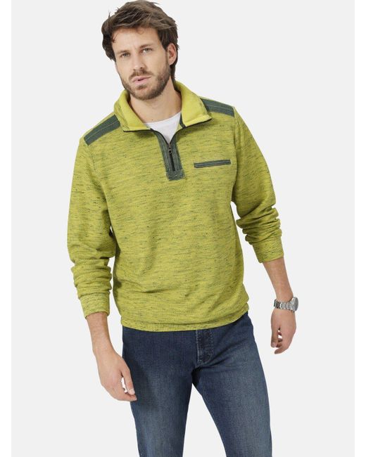 Babista Sweatshirt TELVENTO mit Reißverschluss in Green für Herren