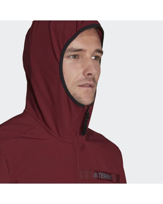 Adidas Adidas Outdoorjacke TERREX MULTI SOFTSHELLJACKE in Red für Herren