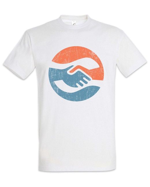 Urban Backwoods Print- Runaway Pride Symbol T-Shirt Runaways Alex TV Nico Karolina (1-tlg) in White für Herren